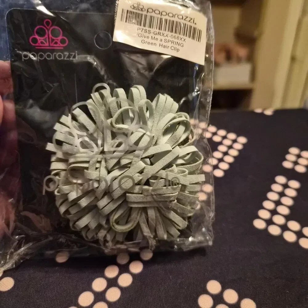 Paparazzi-fashion Women's Green and Grey Hair-accessories